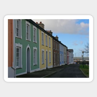 Rainbow Row, Aberaeron, February 2020 Sticker